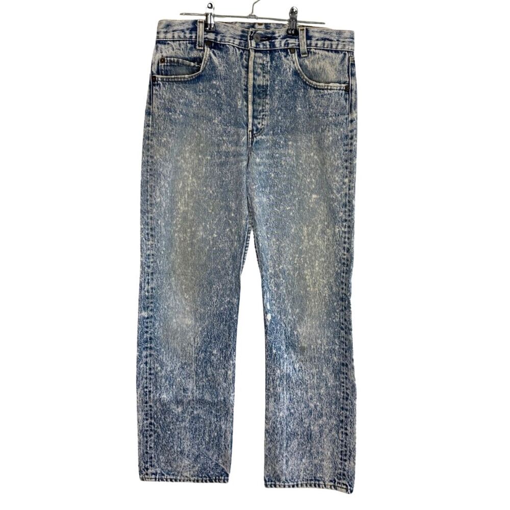 Vintage Levi's 761 Acid Wash Jeans High Waist Straight Leg 80s 90s Grunge 32x31‎